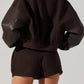 Astr - Sorine Mixed Media Bomber Jacket