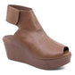 Chocolat Blu - Women's White Wedge Sandals