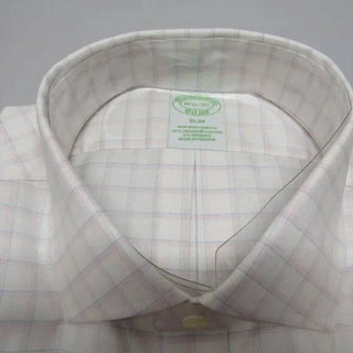 Brooks Brothers - Camisa Masculina de Manga Longa Elástica e Anti-Passe