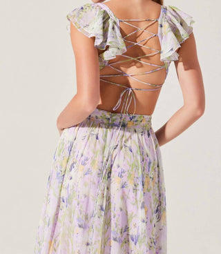 Astr - Primrose Floral Strappy Back Maxi Dress