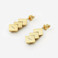 Avenue Chic - Women's Pyramid Mirror Long Earrings