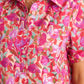 Entro - Floral Button Down Short Dress