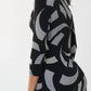 Joseph Ribkoff - Abstract V-Neckline Dress