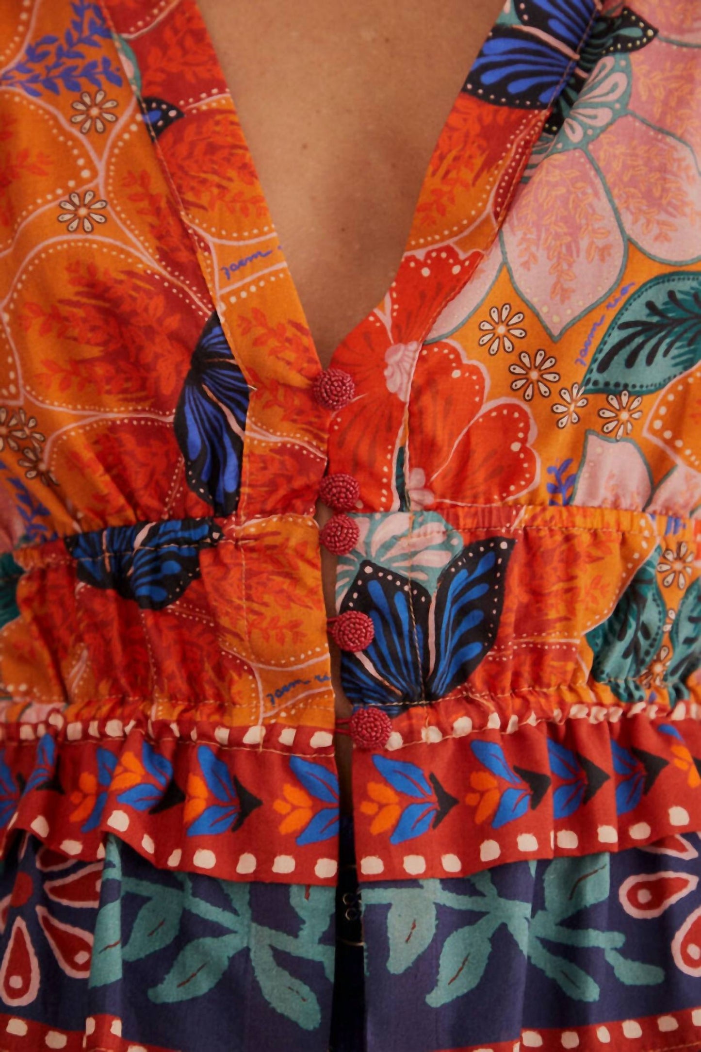 Farm Rio - Marias Floral Long Sleeve Blouse