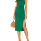 Enza Costa - ITALIAN VISCOSE STRAPPY SIDE SLIT DRESS