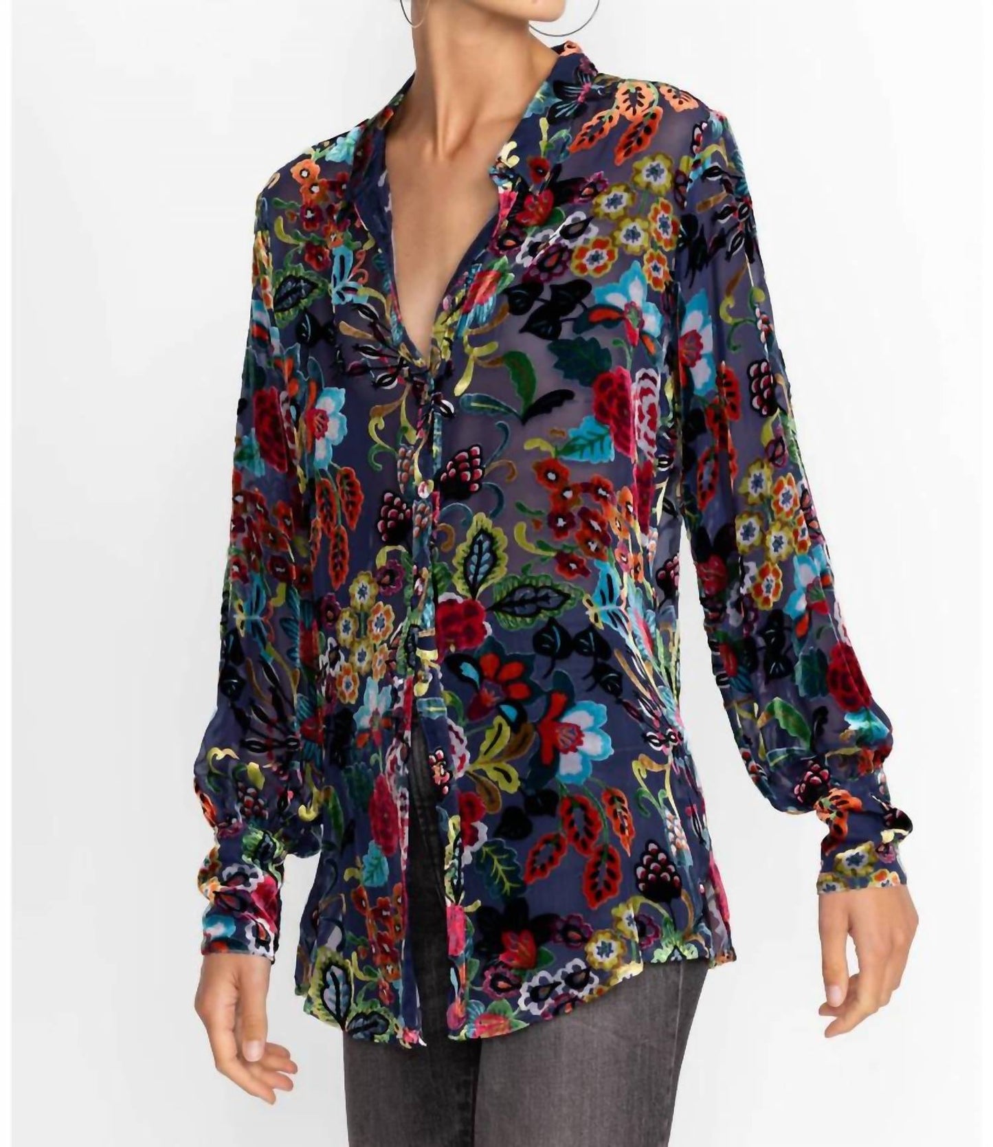 Johnny Was - Minto Burnout Yrene Blouse