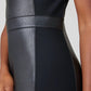 Spanx - Leather-like Combo Fitted Dress