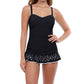 Profile By Gottex - D-Cup Scoop Neck Laser Cut Underwire Swimdress