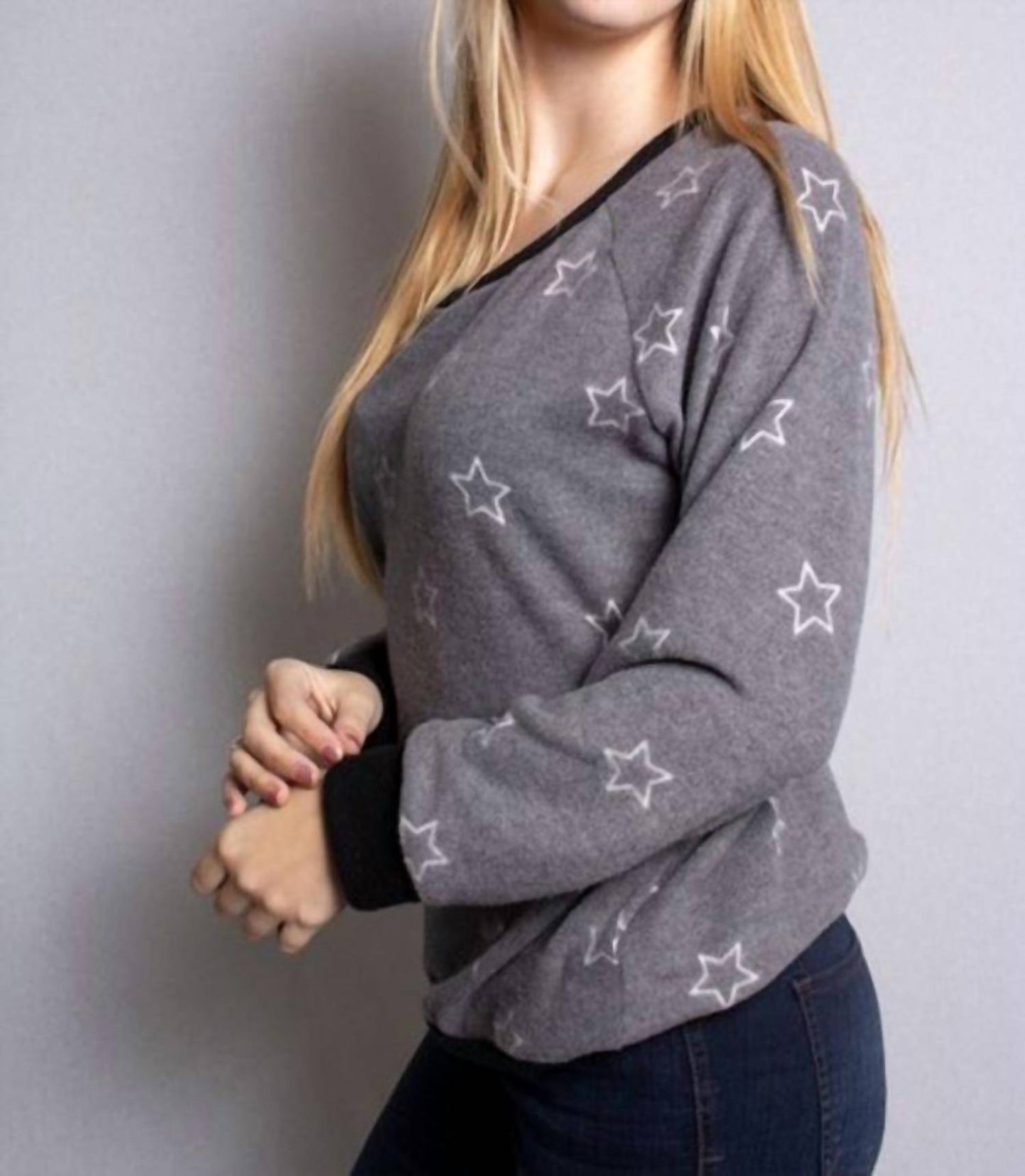 B Flawless - Star Print Raglan Top