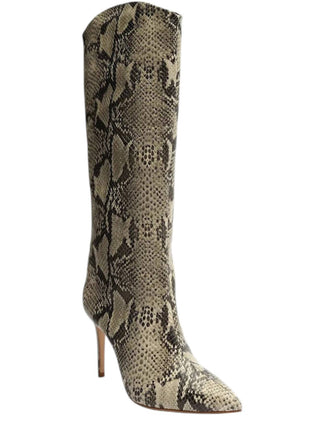 Schutz - Bota Feminina Maryana Estampada em Pele de Cobra