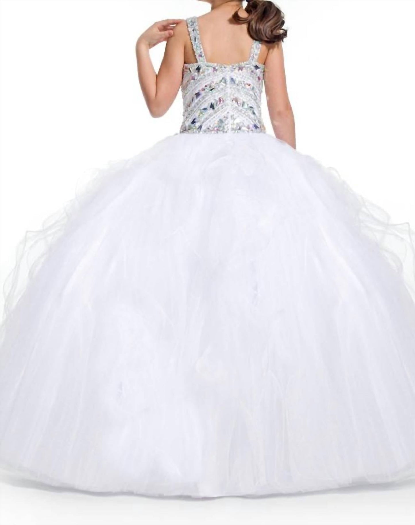 Rachel Allan - Beaded Crystal Pageant Ball Gown
