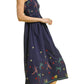 Umgee - Embroidered Smocked Midi Dress