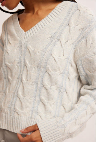 Free People - SUÉTER DECOTE V LAVADO COM CABO