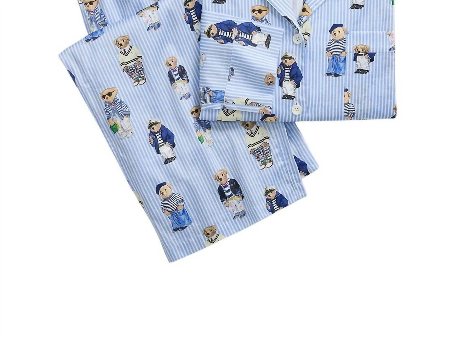 Polo Ralph Lauren - Bear Cotton Long-Sleeve Pajama Set