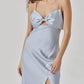 Astr - Satin Bow Midi Dress