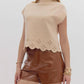 Entro - Scalloped Sweater Top