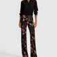 Alice + Olivia - Teeny Floral Boot Cut Pant