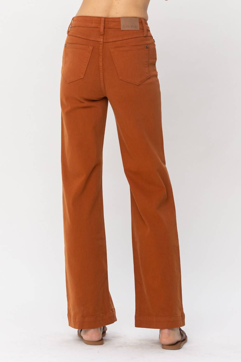 Judy Blue - High Waist Garment Dyed Wide Leg Denim Jeans