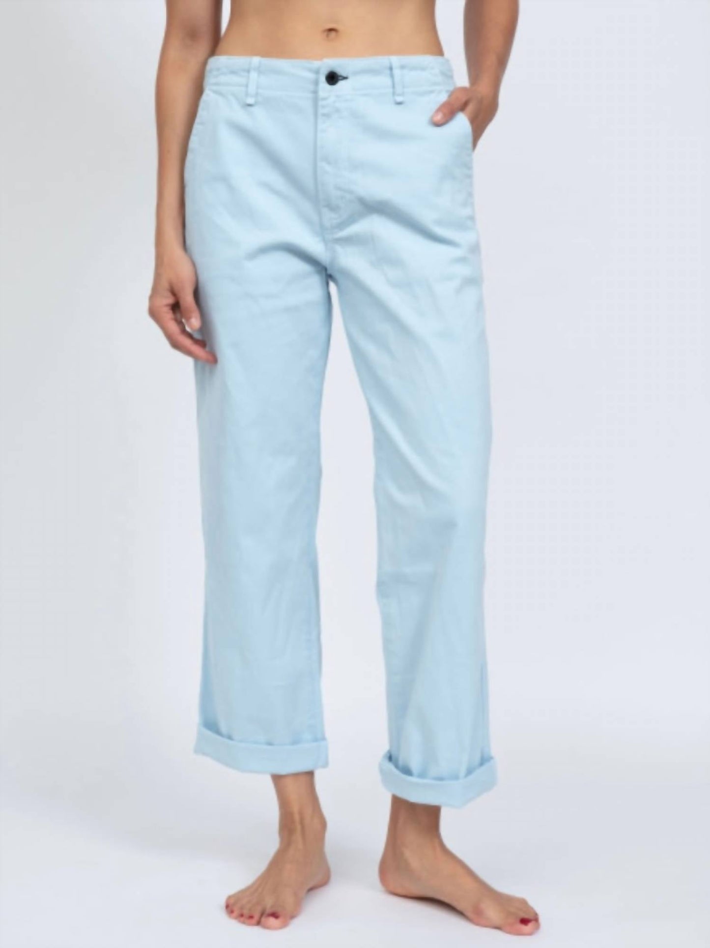Askk Ny - Twill Low Slung Relaxed Chino Pant