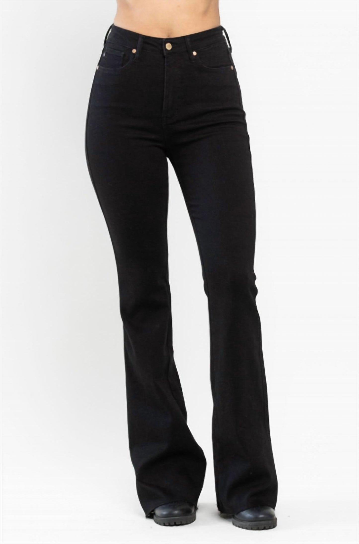 Judy Blue - Tummy Control Cut Hem Flare Jeans