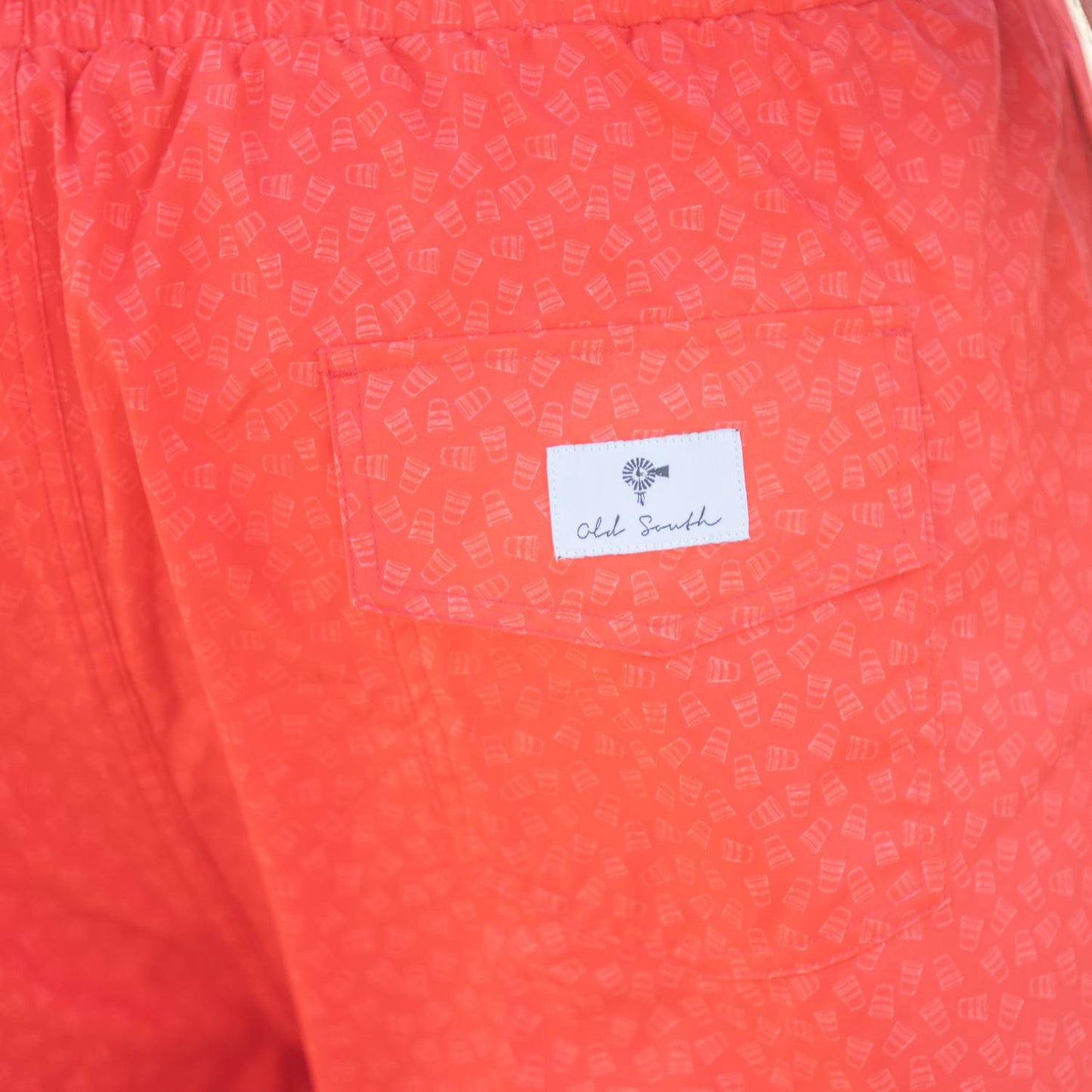 Old South Apparel - Solo Cup Microprint Lined Swim Trunks