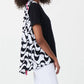 Joseph Ribkoff - Geometric Print Short Sleeve Hi-low Top