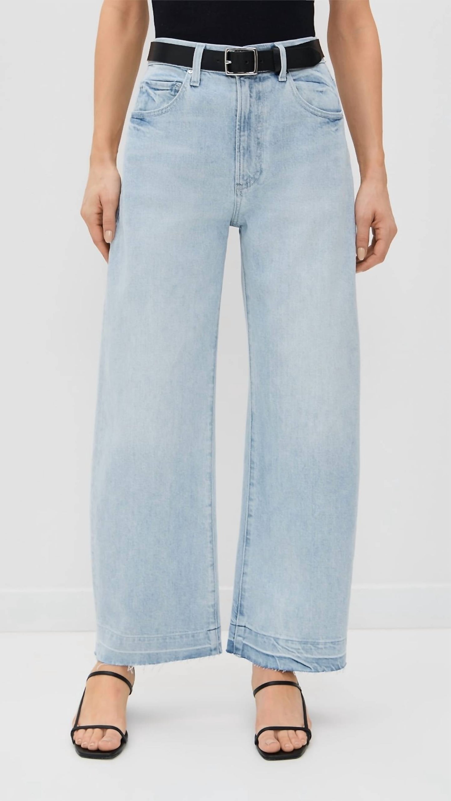 Paige - Arellia Ankle Wide Leg Undone Hem