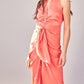 Do+Be - Sleeveless Collar Front Tie Dress