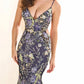 Ellie Wilde - Embroidered Tulle Sequin Lace-up Back Gown