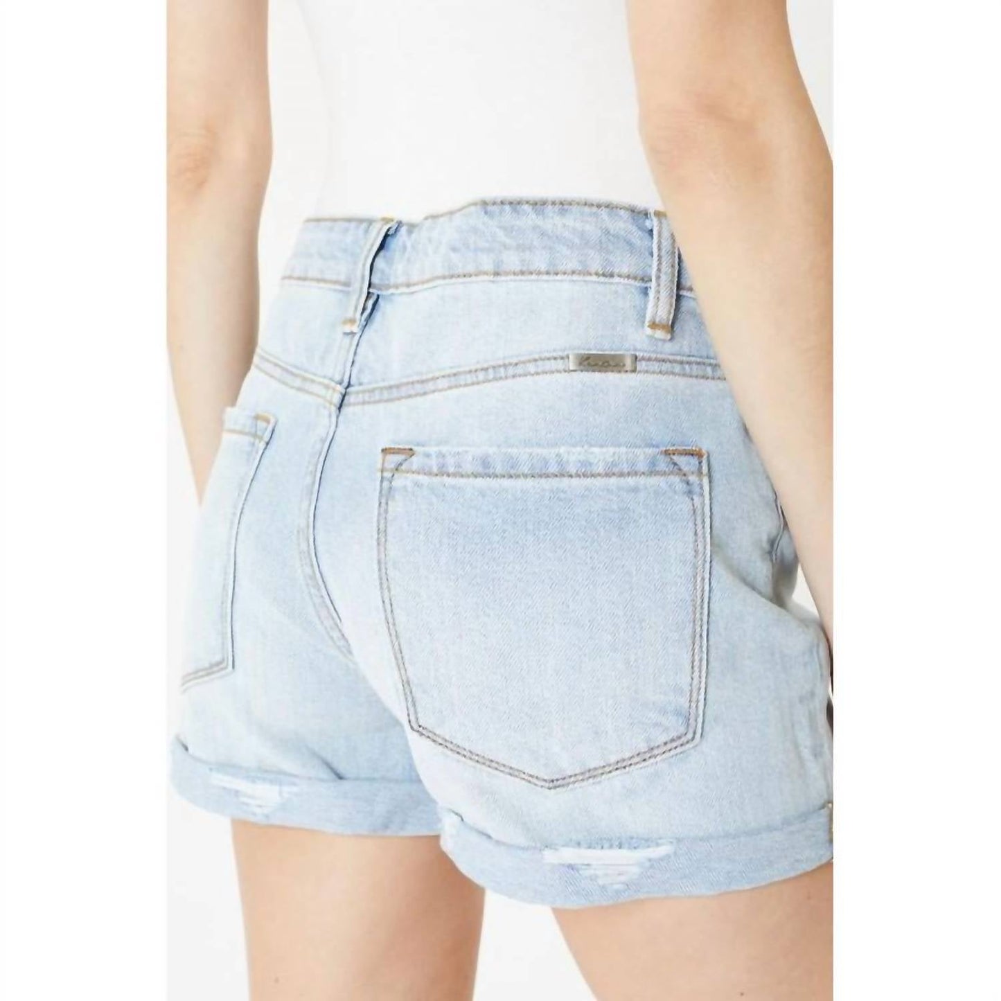 Kancan - Women's Cuffed Hem Mom Short