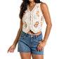 Rock & Roll Denim - Floral Print Vest