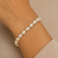 Eklexic - Women's Pearl Bead Bracelet