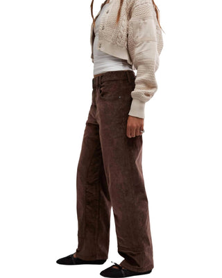 Free People - Calça jeans reta Risk Taker Cordão