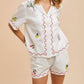 In-Loom - Avery Embroidered Short Set