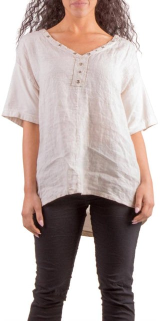 Gigi Moda - Aldina Linen Top