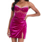 Ashleylauren - Velvet Mini Dress