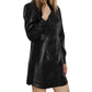 Dolce Cabo - Vegan Leather Shirtdress
