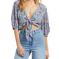 Billabong - Top com amarração As You Wish
