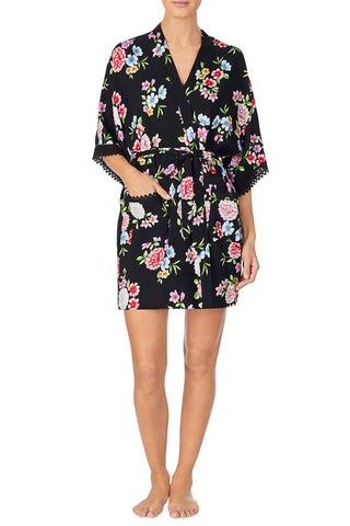 Kensie - V Neck Wrap Robe