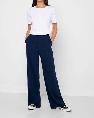 Topshop - Calça social Pintuck de cintura alta e perna larga