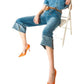 Q2 - Relaxed Jeans with Rolled Hem and Exposed Buttons