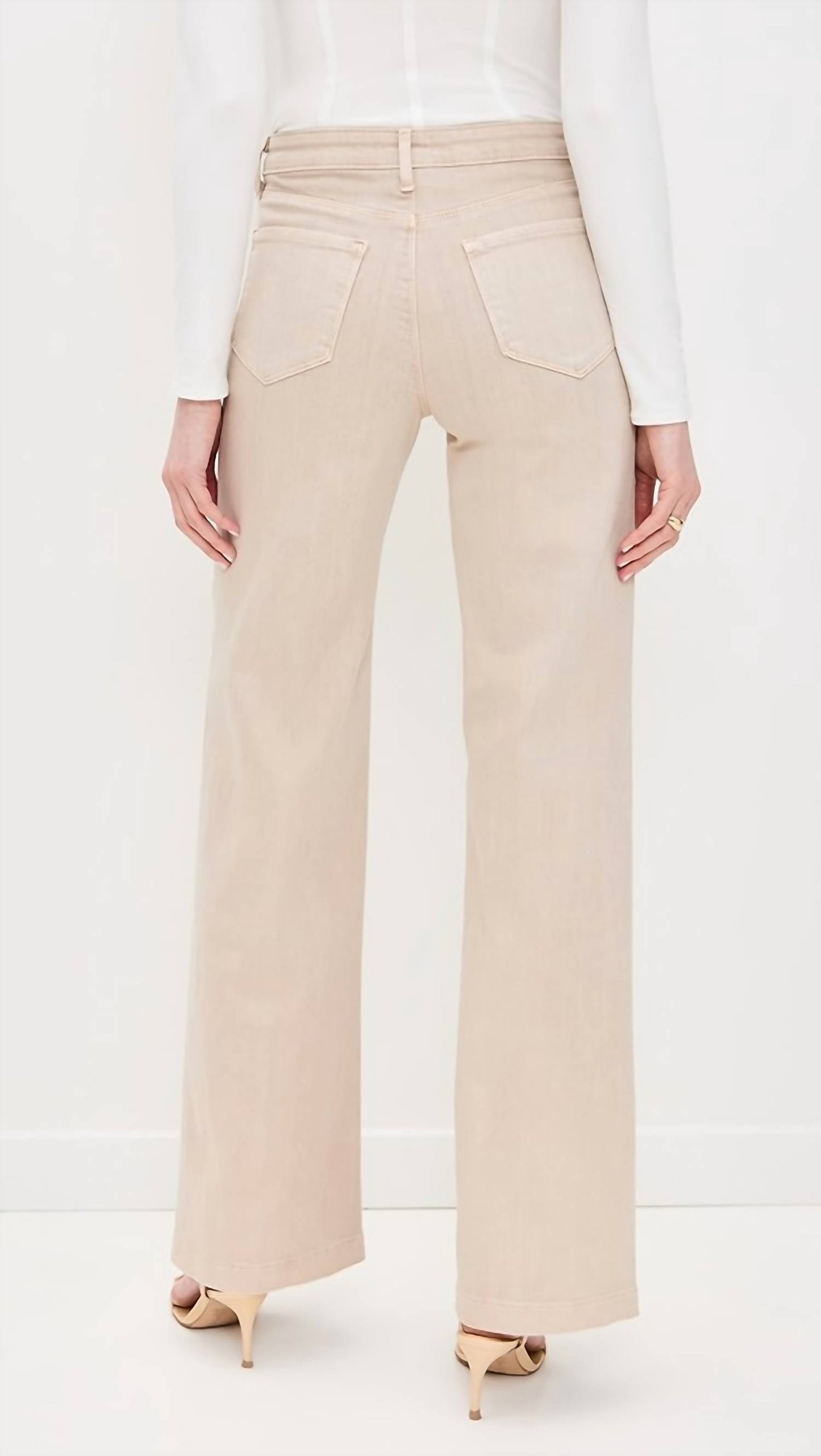 L'Agence - Calça Jeans Clayton de Cintura Alta e Perna Larga