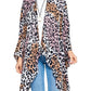 Yak & Yeti - Boho Animal Print Kimono Wrap