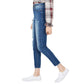Calça jeans skinny rasgada American Rag Juniors, cintura alta, comprimento até o tornozelo, tamanho 11, Willow
