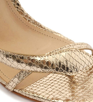 Schutz - Salto alto metálico feminino Courtney