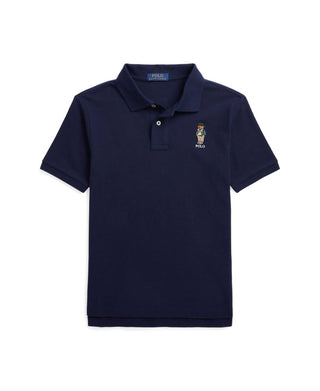 Polo Ralph Lauren - camisa polo infantil de malha com estampa de urso