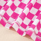 Aapparella - Women's Checkered 2-piece Skort Set