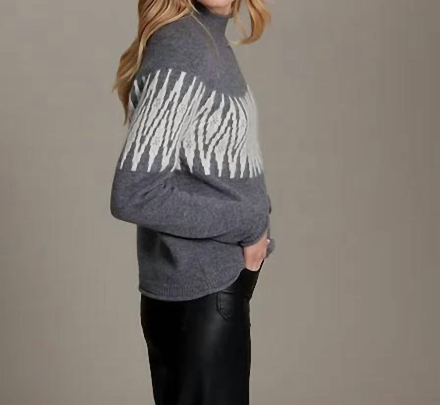 Alashan Cashmere - Sunburst Fair Isle Raglan