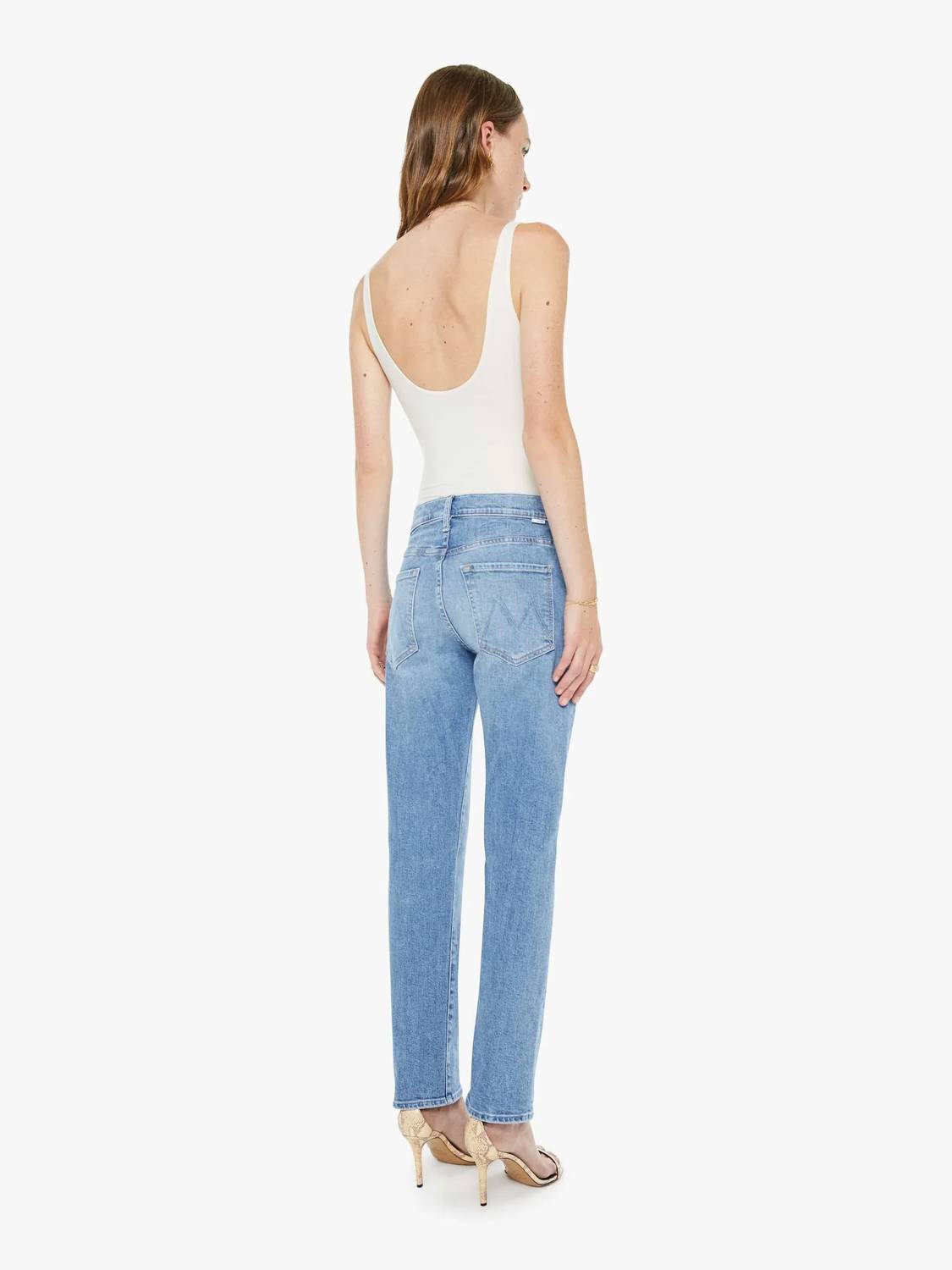 Mother - Mid Rise Hiker Hover Slim Straight Leg Jeans
