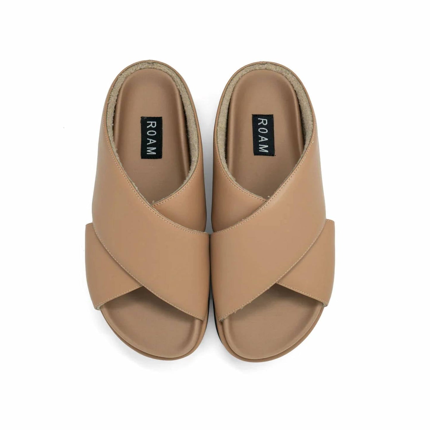 Roam - Women's Leather Cross Stack Platform Sandal